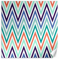 Chevrons Colourful Background Canvas 12  X 12   by Nexatart