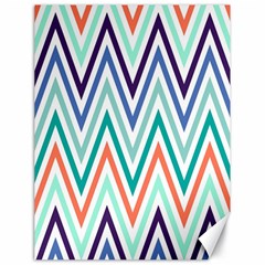 Chevrons Colourful Background Canvas 18  X 24   by Nexatart