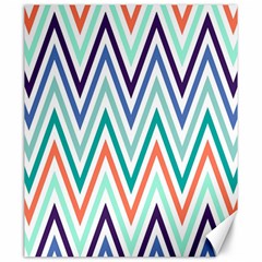 Chevrons Colourful Background Canvas 20  X 24   by Nexatart