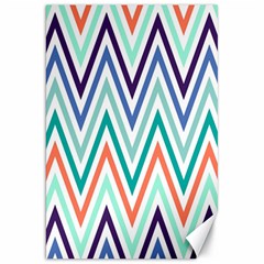 Chevrons Colourful Background Canvas 20  X 30   by Nexatart