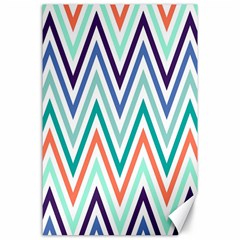 Chevrons Colourful Background Canvas 24  X 36  by Nexatart