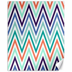 Chevrons Colourful Background Canvas 11  X 14   by Nexatart