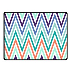 Chevrons Colourful Background Double Sided Fleece Blanket (small)  by Nexatart