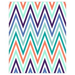 Chevrons Colourful Background Drawstring Bag (small) by Nexatart