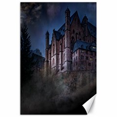 Castle Mystical Mood Moonlight Canvas 20  X 30   by Nexatart