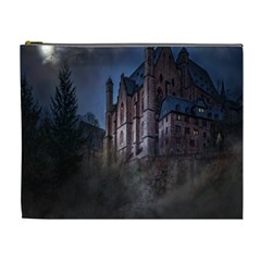 Castle Mystical Mood Moonlight Cosmetic Bag (xl) by Nexatart