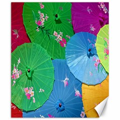 Chinese Umbrellas Screens Colorful Canvas 20  X 24   by Nexatart