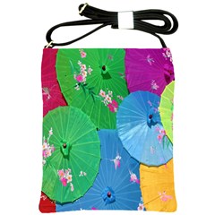 Chinese Umbrellas Screens Colorful Shoulder Sling Bags by Nexatart