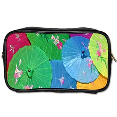 Chinese Umbrellas Screens Colorful Toiletries Bags by Nexatart