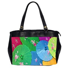 Chinese Umbrellas Screens Colorful Office Handbags (2 Sides)  by Nexatart