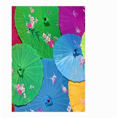 Chinese Umbrellas Screens Colorful Small Garden Flag (two Sides) by Nexatart