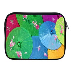 Chinese Umbrellas Screens Colorful Apple Ipad 2/3/4 Zipper Cases by Nexatart