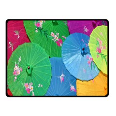 Chinese Umbrellas Screens Colorful Double Sided Fleece Blanket (small)  by Nexatart