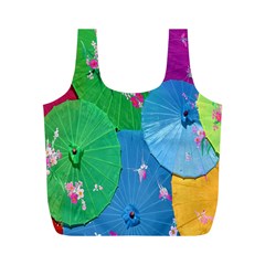 Chinese Umbrellas Screens Colorful Full Print Recycle Bags (m)  by Nexatart