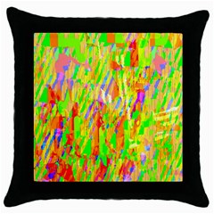 Cheerful Phantasmagoric Pattern Throw Pillow Case (black) by Nexatart