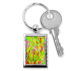 Cheerful Phantasmagoric Pattern Key Chains (rectangle)  by Nexatart