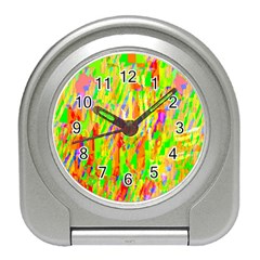 Cheerful Phantasmagoric Pattern Travel Alarm Clocks by Nexatart