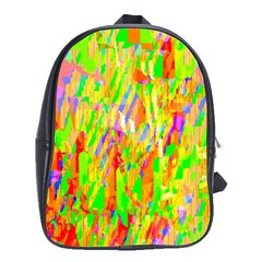 Cheerful Phantasmagoric Pattern School Bags(large)  by Nexatart