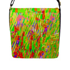 Cheerful Phantasmagoric Pattern Flap Messenger Bag (l)  by Nexatart