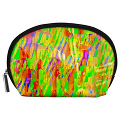 Cheerful Phantasmagoric Pattern Accessory Pouches (large)  by Nexatart