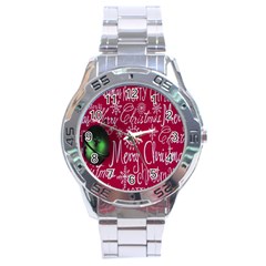 Christmas Decorations Retro Stainless Steel Analogue Watch