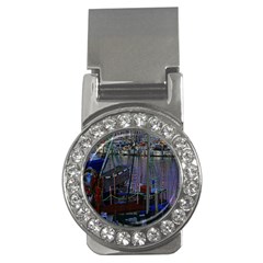 Christmas Boats In Harbor Money Clips (cz)  by Nexatart