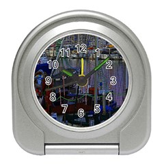 Christmas Boats In Harbor Travel Alarm Clocks by Nexatart