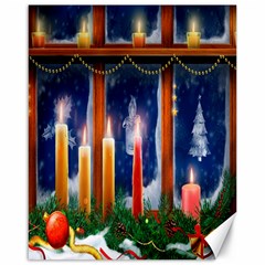 Christmas Lighting Candles Canvas 16  X 20   by Nexatart