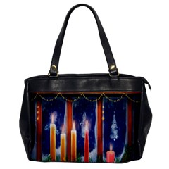 Christmas Lighting Candles Office Handbags by Nexatart