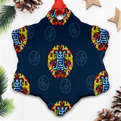 China Wind Dragon Snowflake Ornament (two Sides) by Nexatart