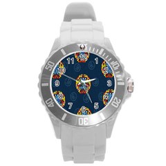 China Wind Dragon Round Plastic Sport Watch (l) by Nexatart