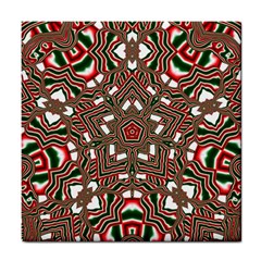 Christmas Kaleidoscope Tile Coasters