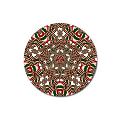 Christmas Kaleidoscope Magnet 3  (Round)