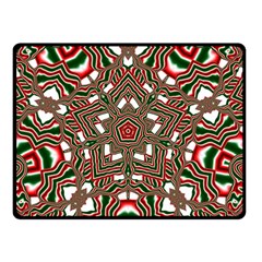 Christmas Kaleidoscope Double Sided Fleece Blanket (Small) 