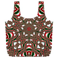 Christmas Kaleidoscope Full Print Recycle Bags (l)  by Nexatart