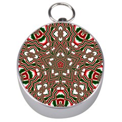 Christmas Kaleidoscope Silver Compasses