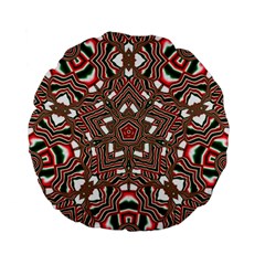 Christmas Kaleidoscope Standard 15  Premium Flano Round Cushions