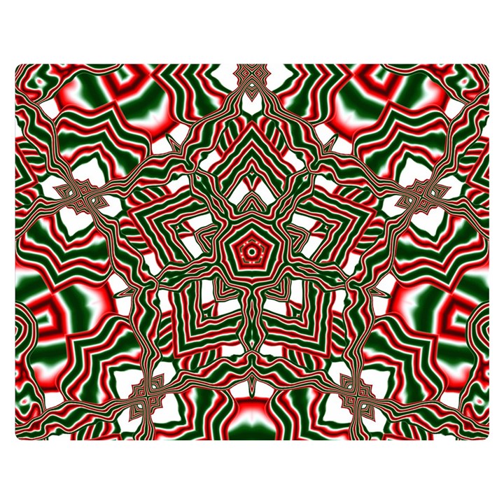 Christmas Kaleidoscope Double Sided Flano Blanket (Medium) 