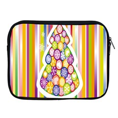 Christmas Tree Colorful Apple Ipad 2/3/4 Zipper Cases by Nexatart