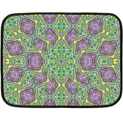 Modern Ornate Geometric Pattern Fleece Blanket (mini) by dflcprints