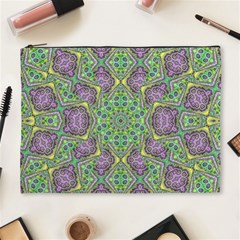 Modern Ornate Geometric Pattern Cosmetic Bag (xl) by dflcprints