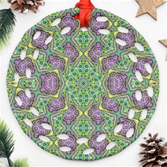 Modern Ornate Geometric Pattern Ornament (round Filigree) by dflcprints