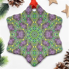 Modern Ornate Geometric Pattern Ornament (snowflake) by dflcprints