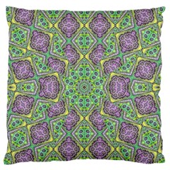 Modern Ornate Geometric Pattern Large Flano Cushion Case (one Side) by dflcprints