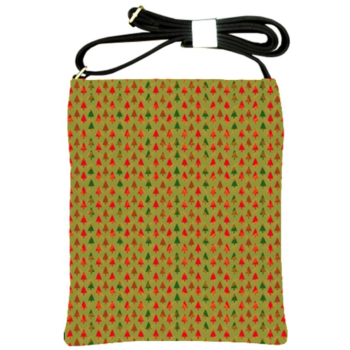 Christmas Trees Pattern Shoulder Sling Bags