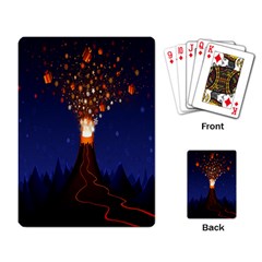 Christmas Volcano Playing Card by Nexatart