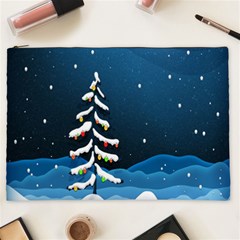 Christmas Xmas Fall Tree Cosmetic Bag (xxl)  by Nexatart