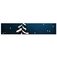 Christmas Xmas Fall Tree Flano Scarf (small) by Nexatart