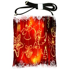 Christmas Widescreen Decoration Shoulder Sling Bags by Nexatart