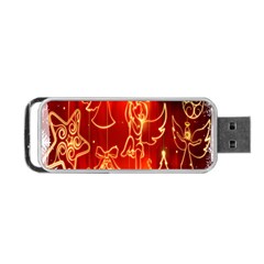 Christmas Widescreen Decoration Portable Usb Flash (one Side) by Nexatart